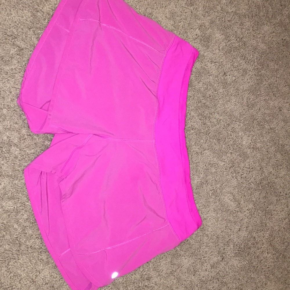 Pink lululemon shorts